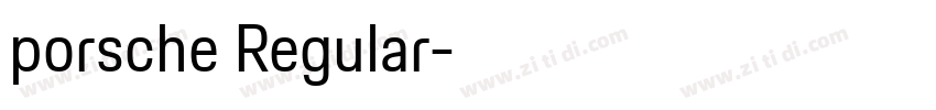 porsche Regular字体转换